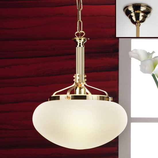 Lustra clasica alama lucioasa 1xE27/60W, Nostalgie HL 6-987 MS/Champ Orion