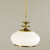 Lustra clasica alama patinata 1xE27/75W, Empire HL 6-1270 Patina-Opal Orion