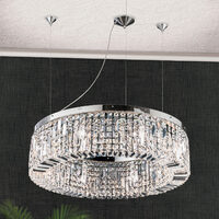 Lustra moderna cristal alama crom 8xE14/40W, Ring LU 2408/8/80 Chrom Orion