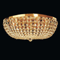 Plafoniera clasica cristal Aur 24k 9xE27/60W, Sheraton DLU 2219/9/65 Gold/A Orion