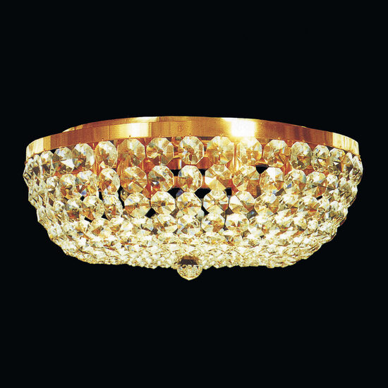 Plafoniera clasica cristal Aur 24k 6xE27/60W, Sheraton DLU 2219/6/55 Gold/A Orion