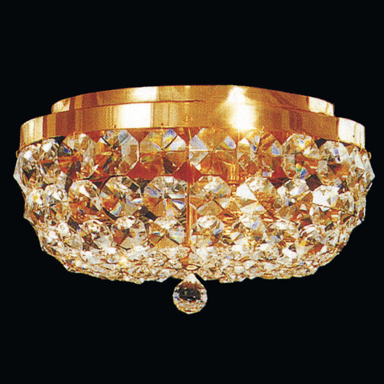 Plafoniera clasica cristal Aur 24k 3xE27/60W, Sheraton DLU 2219/3/35 Gold/A Orion