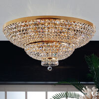 Plafoniera clasica cristal Aur 24k 15xE27/60W, Sheraton DLU 2388/15/105 Gold Orion