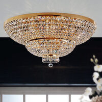Plafoniera clasica cristal Aur 24k 15xE27/60W, Sheraton DLU 2388/15/90 Gold Orion