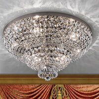 Plafoniera clasica cristal crom 9xE27/60W, Sheraton DLU 2388/9/70 Chrom Orion