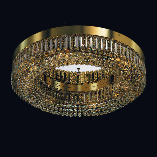 Plafoniera moderna cristal  Aur 24k 6xE14/40W, Saturn DLU-2347/6/60 Gold Orion