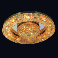 Plafoniera moderna cristal Aur 24k 13xE14/40W, Saturn DLU-2347/13/100 Gold Orion