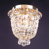 Plafoniera clasica cristal Aur 24k 3xE14/40W, Ambassador DLU 2238/3/25 Gold Orion