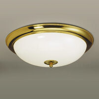 Plafoniera clasica aurie 3xE27/60W, Nostalgie DL 7-087/3/47 MS/Opal Orion