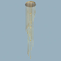Plafoniera moderna 18xG9/20W+12xG4/10W, Spiralluster DLU-2345/60/18/3.4 Gold Orion