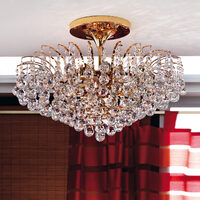 Plafoniera moderna 10xE27/60W, Kristall Klassisch DLU 2324/10/72 Gold Orion