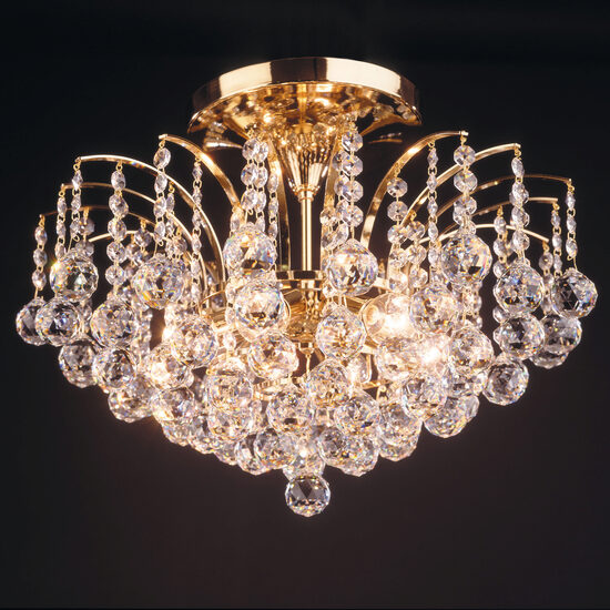 Plafoniera moderna 6xE14/40W, Kristall Klassisch DLU 2324/6/52 Gold Orion