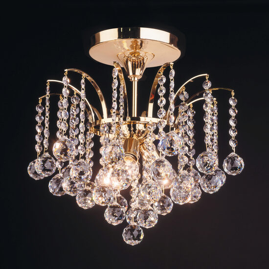 Plafoniera moderna 3xE14/40W, Kristall Klassisch DLU 2324/3/42 Gold Orion