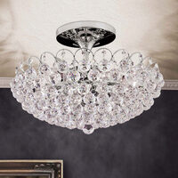 Plafoniera moderna crom 6xE27/60W, Kristall Klassisch DLU 2410/6/55 Gold Orion