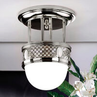 Plafoniera moderna alama nichelata 1xE27/60W, Alt Wien DL 7-556/1/250 Nickel Orion