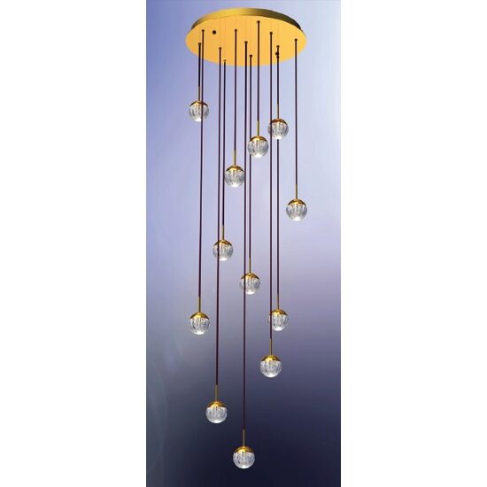 Plafoniera moderna alama Aur 24k LED 4.5W/380lm/3000K, Ball DLU 1731/60/12 Gold Orion
