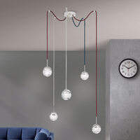 Plafoniera moderna alama nichel LED 4.5W/380lm/3000K, Ball DLU 1737/5 Nickel Orion