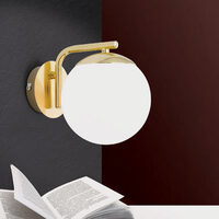 Aplica moderna alama aurie 1xE14/40W, Madis WA 2-1357/1 MS-Matt Orion