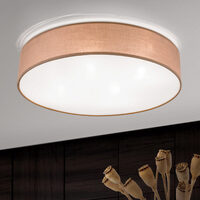 Plafoniera moderna abajur textil maro 4xE27/40W, Ufo DL 7-427/4 Braun Orion
