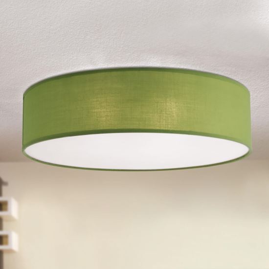 Plafoniera moderna abajur textil verde 3xE14/40W, Seda DL 7-617/3 Grun Orion