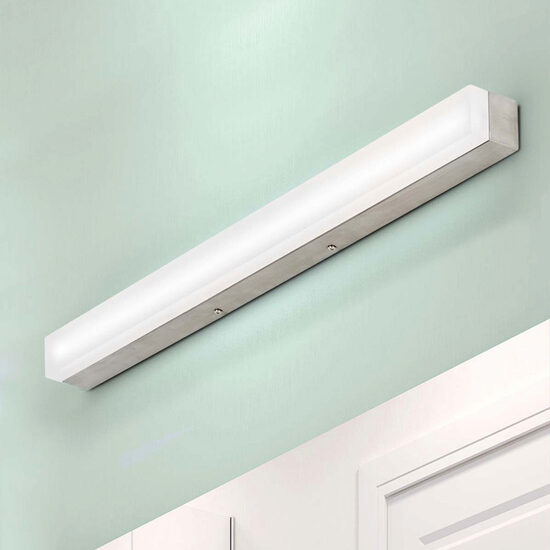 Aplica moderna argintie IP44 LED 15W/1350lm/3000K, Ledina Soff 3-475 Satin Orion
