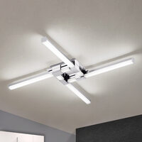 Plafoniera moderna crom IP44 LED 27W/1740lm/3000K, Ledina DL 7-636/4 Chrom Orion