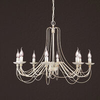 Candelabru florentin antichizat 8xE14/40W, Vela LU 1531/8 Elfenbein-Gold Orion