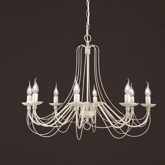 Candelabru florentin antichizat 8xE14/40W, Vela LU 1531/8 Elfenbein-Gold Orion