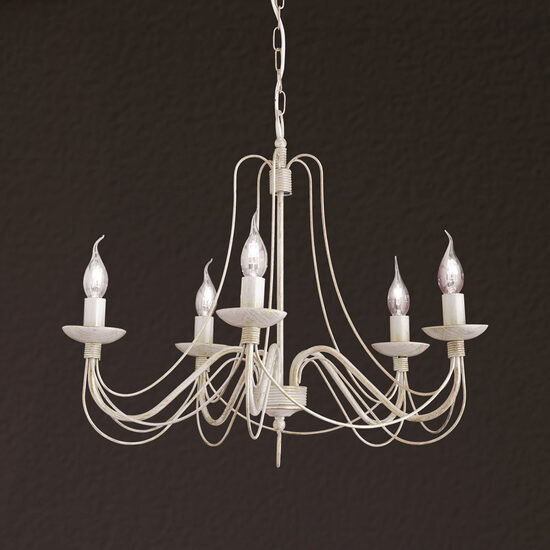 Candelabru florentin antichizat 5xE14/40W, Vela LU 1531/5 Elfenbein-Gold Orion