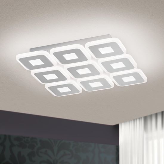 Plafoniera moderna alba LED 48W/2750lm/3000K, Venti DL 7-655/9 Weiss Orion