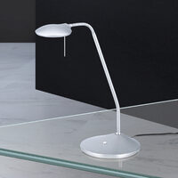 Lampa de birou argintie LED 6W/600lm 2200K/6000K, Cobra LA-4-1189-SATIN Orion