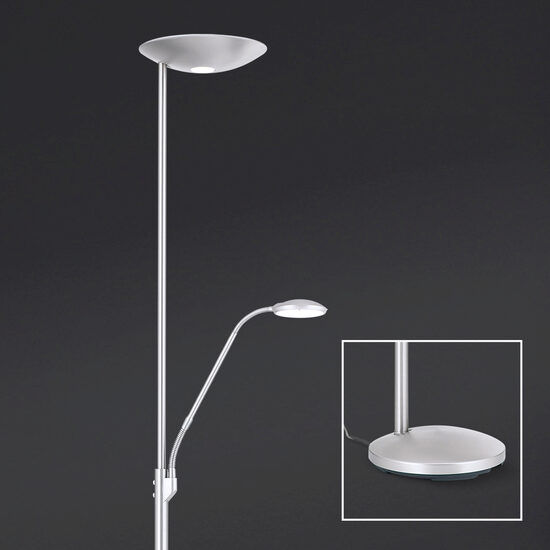 Lampadar modern argintiu LED 6W/600lm 2200K/6000K, Cobra STL 12-1176 Satin Orion