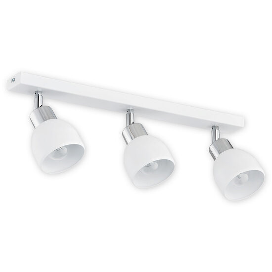Aplica/Plafoniera moderna alba, 3 spoturi mobile, 3xE27/60W, Feniks 02593 P3 BIA, Lemir