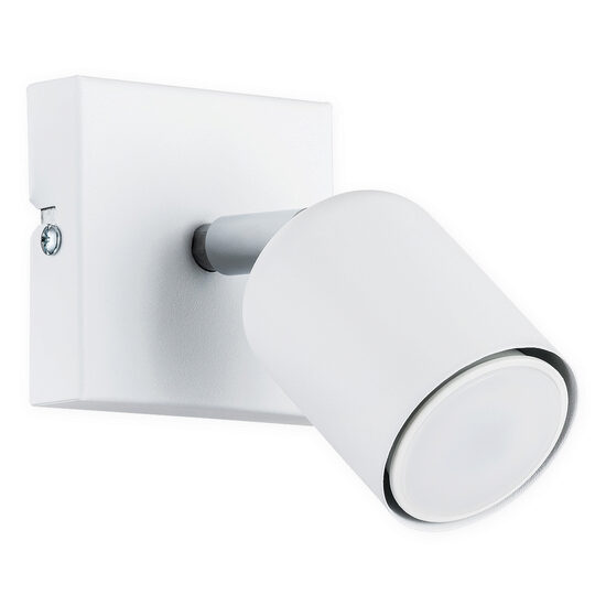 Aplica/Plafoniera moderna alba, 1 spot mobil, 1xGU10/40W, Denis 02620 K1 BIA, Lemir