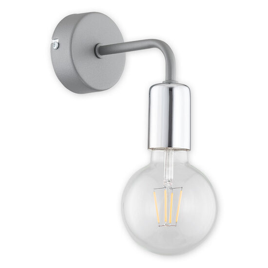 Aplica moderna gri, look industrial, 1xE27/60W, Pixi 02740 K1 SZA, Lemir