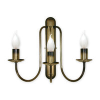 Aplica clasica alama patinata 3 brate 3xE14/60 W, Kandelabr 192/K3 Lemir