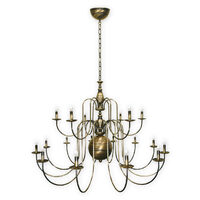 Candelabru clasic alama patinata 18 brate 18xE14/60W, Kandelabr Max 19_18 Smax Lemir