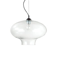 Lustra moderna abajur sticla 1xE27/60W, Bistro Round SP1 120898 Ideal Lux