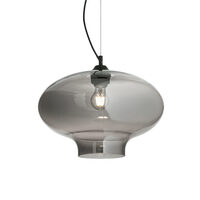 Lustra moderna abajur sticla 1xE27/60W, Bistro Round SP1 120904 Ideal Lux