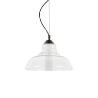 Lustra moderna abajur sticla 1xE27/60W, Bistro Plate SP1 112336 Ideal Lux