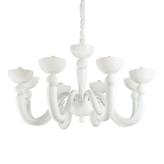 Candelabru modern alb 8xE14/28W, Bon Bon SP8 094007 Ideal Lux