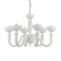 Candelabru modern alb 6xE14/28W, Bon Bon SP6 093994 Ideal Lux