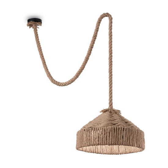 Lustra rustica din canepa 1xE14/15W, Canapa SP1 134833 Ideal Lux