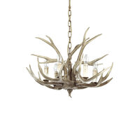 Candelabru rustic rasina lucrata manual 6xE14/40W, Chalet SP6 115498 Ideal Lux