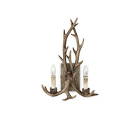 Aplica rustica rasina lucrata manual 2xE14/40W, Chalet AP2 115511 Ideal Lux
