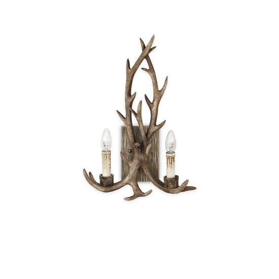 Aplica rustica rasina lucrata manual 2xE14/40W, Chalet AP2 115511 Ideal Lux