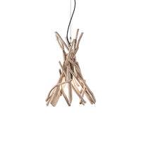 Lustra rustica lemn natural 1xE27/60W, Driftwood SP1 129600 Ideal Lux