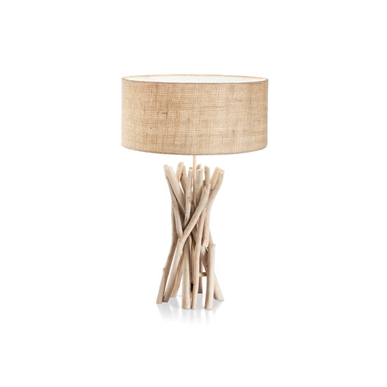 Veioza rustica lemn natural 1xE27/60W, Driftwood TL1 129570 Ideal Lux