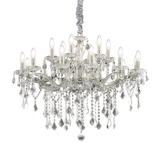 Candelabru clasic cromat 18xE14/40W, Florian SP18 075150 Ideal Lux