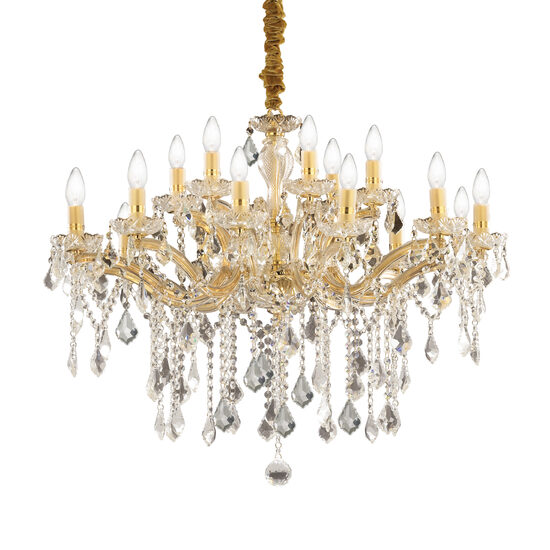 Candelabru clasic auriu 18xE14/40W, Florian SP18 075181 Ideal Lux